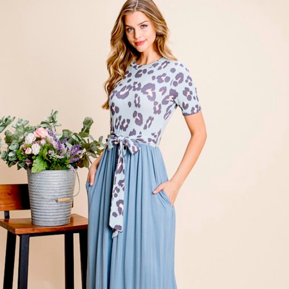 The Stop and Stare Maxi in Blue